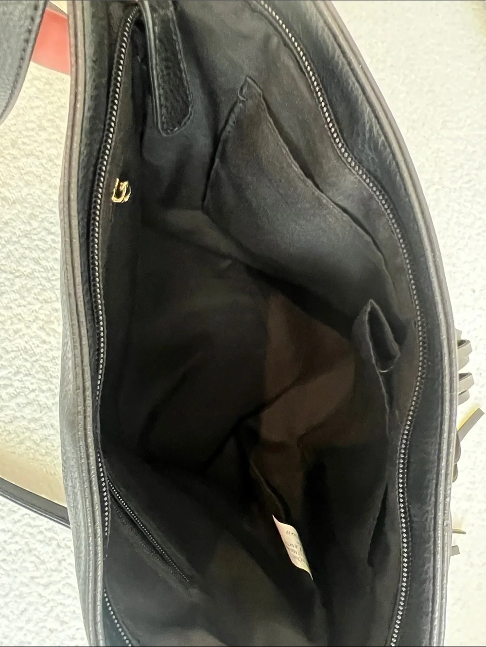 Apt. 9 Black Fringe Crossbody Bag - Sleek Leather Shoulder Bag